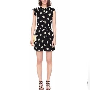 Kate Spade Daisy Dot Crepe Romper - Size 4